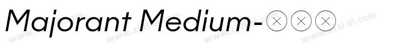 Majorant Medium字体转换